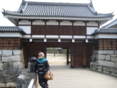 Outside the gates of Hiroshima Castle, 2010